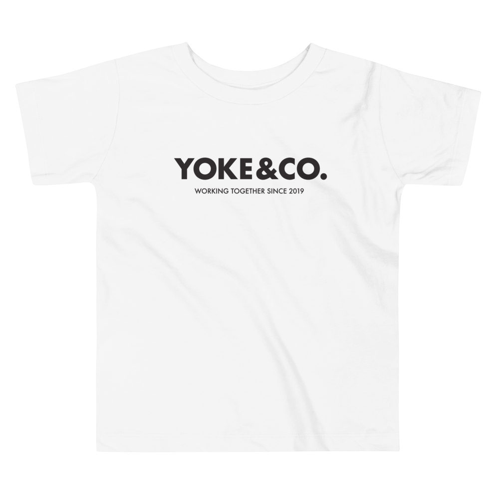 Toddler White Yoke&Co. T-Shirt