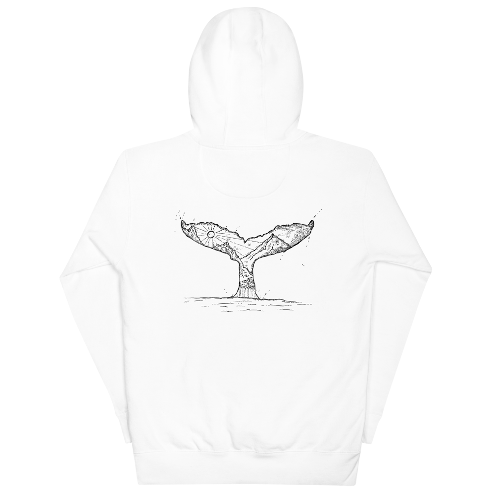 WPC Mens White Landscape Hoodie